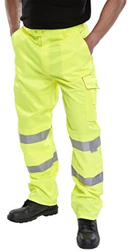 Image of POLY COTTON TROUSERS EN471 SATURN YELLOW 38