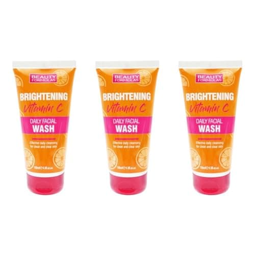 Image of Beauty Formulas Brightening Vitamin C Daily Facial Wash, 150ml, Pack of 3