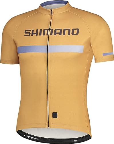 Image of SHIMANO Logo S.S. Jersey Unisex Adult Gold