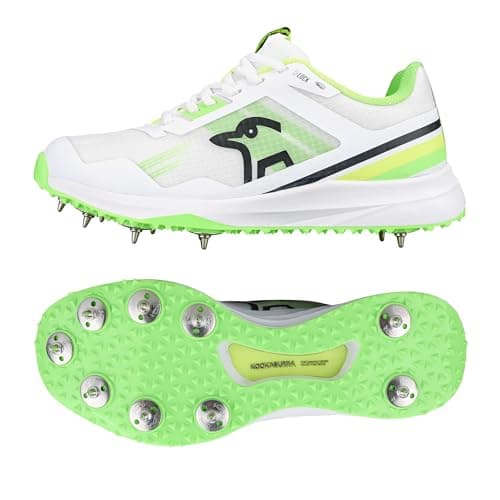 Image of Kookaburra KC 2.0 Spike Cricket Shoe - Yellow/Green - 10