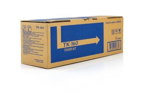 Image of Original Toner for Use with Kyocera ECOSYS P 2000 Series for Kyocera TK160 02LY0NL0, 0T2LY0NL, 1T02LY0NL0, 2LY0NL0, T2LY0NL – Premium Ink cartridge Black – 2.500 Pages