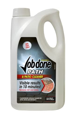 Image of Job Done 86600266 Path & Patio Cleaner, 2.5L - Outdoor Floor Cleaner for Pavements, Patios and Driveways - Visible Results In 10 Minutes - Ready To Use Solution