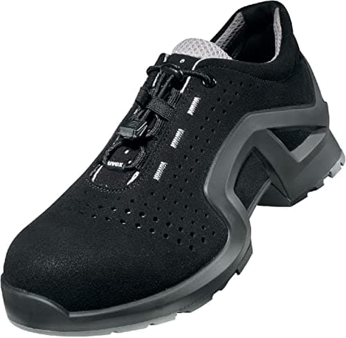 Image of Uvex 1 x-tended Support Safety Shoes - for Men/Women - Grey/Black - Size 8