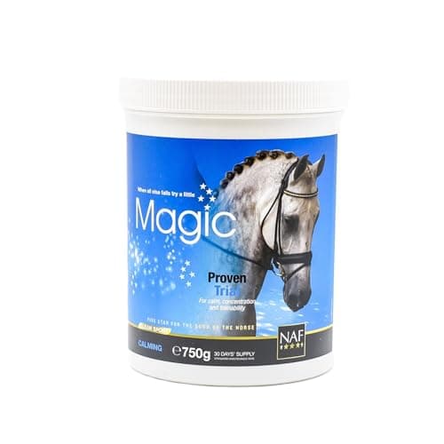 Image of NAF Five Star Magic Powder for Horses 750g – Magnesium-Calming Supplement with Herbal Support – Aids Focus, Behaviour & Calmness – Ideal for Nervous or Tense Horses