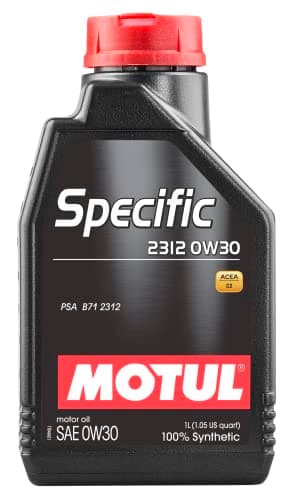 Image of Motul 106413 | Motul Specific 100% Synthetic Car Engine Oil | Fuel Economy Lubricant Compatible With PSA Peugeot Citroën, PSA Petrol Engines, PSA BlueHDi Diesel Engines With SCR/DPF | 0W-30 | 1 Litre