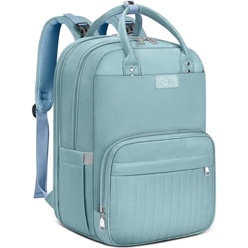 Image of Baby Changing Bag Backpack with Portable Changing Mat Waterproof Nappy Bag Multifunction Baby Diaper Bags Large Rucksack Bag for Mom & Dad Baby Blue