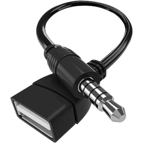 Image of 3.5mm Male AUX Audio Jack, USB to Jack Adapter, Audio Plug Male to USB 2.0 Type A Female OTG, Audio Converter Cable for Car Stereo, Lead Adapter Cable Cord with Decoding Function