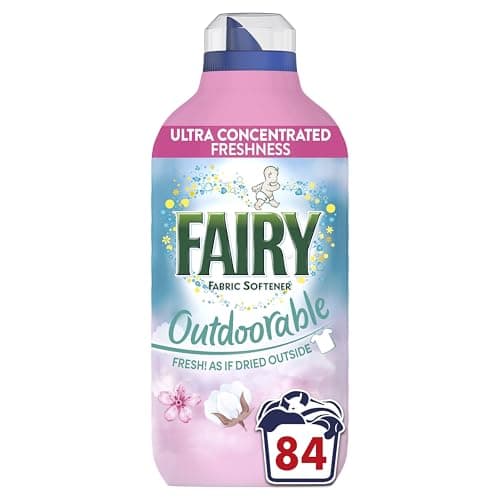 Image of Fairy Outdoorable Fabric Conditioner, Cherry Blossom and Nordic Cotton, 84 Washes, Ultra Concentrated Formula For Sensitive Skin, Dermatologically Tested