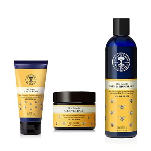 Image of Neal's Yard Remedies Bee Lovely Trio - Deeply Nourishing, Multi- Purpose Body Kit - All Over Balm, Bath and Shower Gel, & Hand Cream