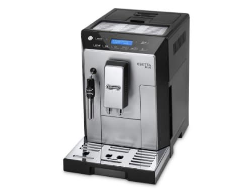 Image of DeLonghi Eletta Plus Fully Automatic Bean to Cup Coffee Machine, Cappuccino, Espresso Coffee Maker, ECAM 44.620.S, Stainless Steel & Black