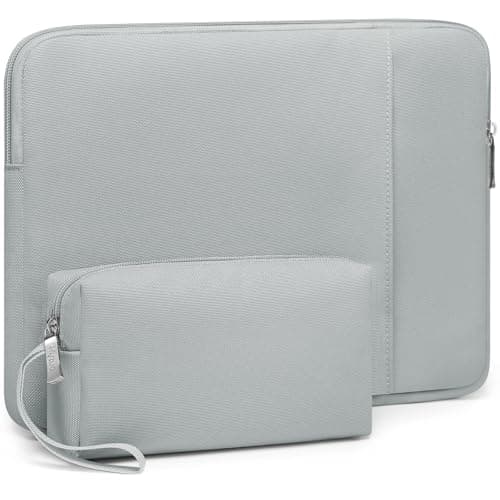 Image of HYZUO 13 Inch Laptop Sleeve Bag Set for MacBook Air 13 M5/M4/M3/M2/M1 A3449 2026-2018, 13" MacBook Neo 2026 A3404, MacBook Pro 13 M2/M1 2026-2016, iPad Pro/Air 13, XPS 13, Surface Pro, Rock Grey