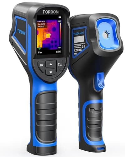 Image of TOPDON Thermal Imaging Camera TC004 Mini, 240x240 IR Resolution, 15H Battery Life, -20°C to 450°C, 25Hz, Thermal Camera Handheld for Home Maintenance, Leak Inspection, HVAC Inspection
