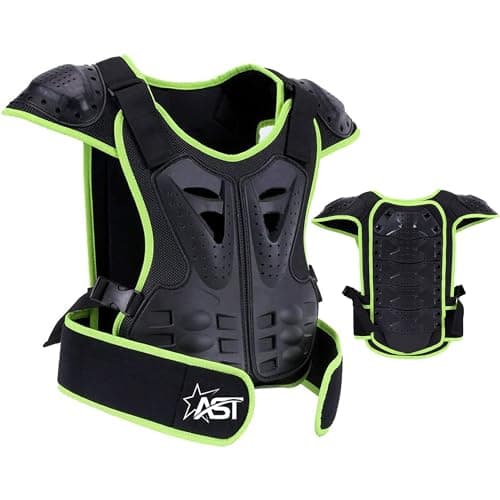 Image of STAR AST Motorcycle Chest Protector Vest Anti-Fall Motorcycle Protective Chest&Back Support Protector for Dirt Motorcycles Snowboarding Skiing Skating Scooter