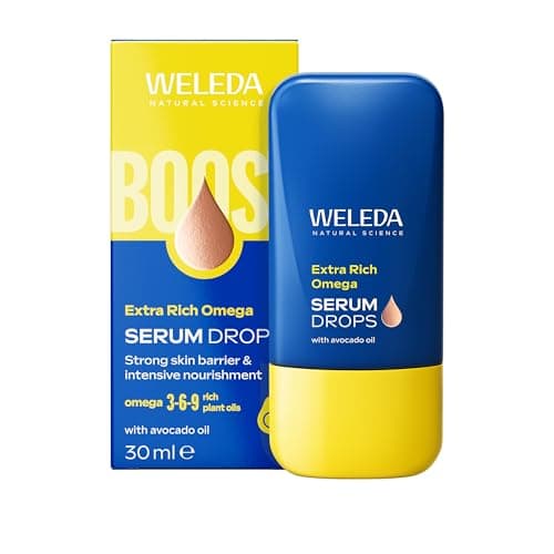 Image of Weleda Extra Rich Omega Face Serum Drops with Avocado Oil, Facial Serum for Strong Skin Barrier & Intensive Nourishment, Certified Natural, Vegan, 30ml