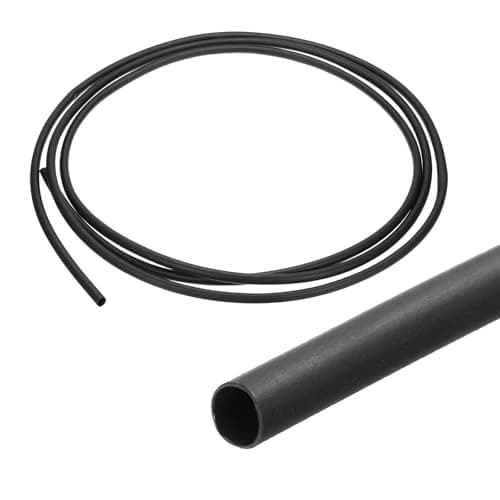 Image of sourcing map 5mm Heat Shrink Tubing, 3:1 Waterproof Adhesive Marine Grade Heat Shrink Wrap Tube for Wires, 2.4m, Black