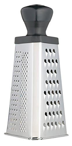 Image of KitchenCraft Stainless Steel Triangular Box Grater, 2 cm (8"), Silver