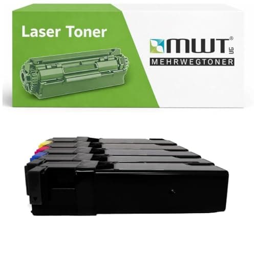 Image of Mehrwegtoner Toner 5X Compatible with Epson Aculaser C2900DN C2900N Replaces Black Blue Red Yellow with 15% More Performance