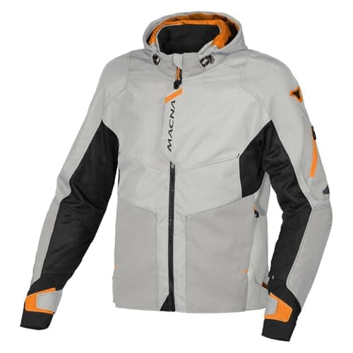 Image of Macna Beacon Waterproof Motorbike Jackets Textile Jacket Grey S