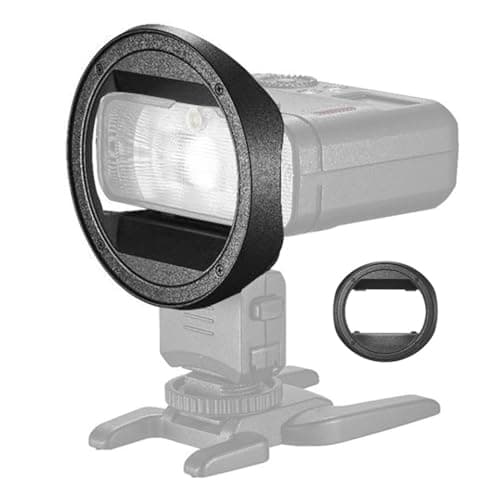 Image of GODOX MF-CB Round Adapter Ring for MF12 Macro Flash, Compatible with AK-R1 Accessory Kit & Godox MF-T76, Allows Mounting of Round Head Light Modifiers