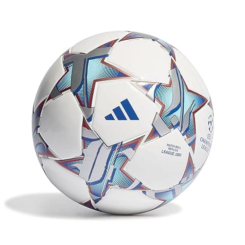 Image of Adidas Ucl Lge J350 Ball White/Silvmt/Brcyan 4
