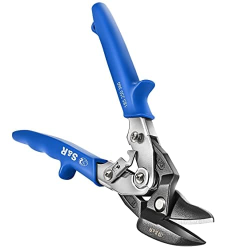 Image of S&R Tin Snips Ideal Series 260mm – Right Cut – Industrial-Grade Sheet Metal Shears for Steel, Copper, INOX – HRC 60–62