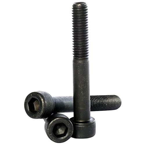Image of (4mm) M4 x 55 Black 12.9 Grade High Tensile Hex Socket Cap Screws Self Colour Allen Bolts DIN 912-10 Pack