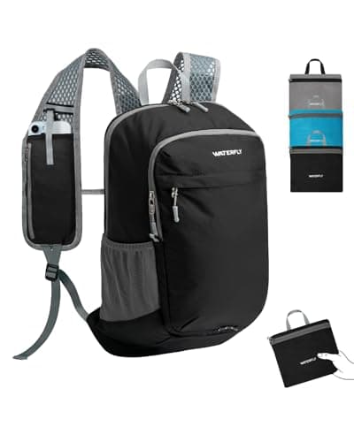 Image of Waterfly Lightweight Foldable 15L Backpack: Small Hiking Packable Rucksack Ultralight Daypack for Women Men Cycling Sports Outdoor