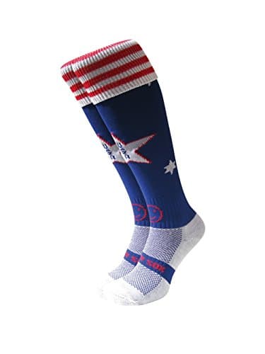Image of WackySox - USA International Rugby Socks, Sports Socks for Men and Women, Mens Sports Socks, Running Socks Women, Womens Sports Socks, Mens Socks, Ideal for Rugby, Running, Hockey, Football Tours