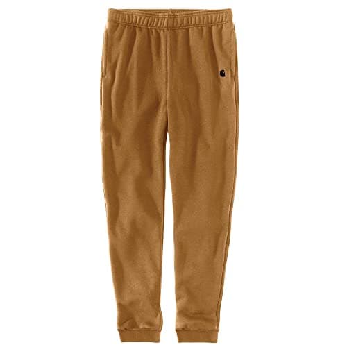 Image of Carhartt Men's Relaxed Fit Midweight Tapered Sweatpant, Carhartt® Brown, M