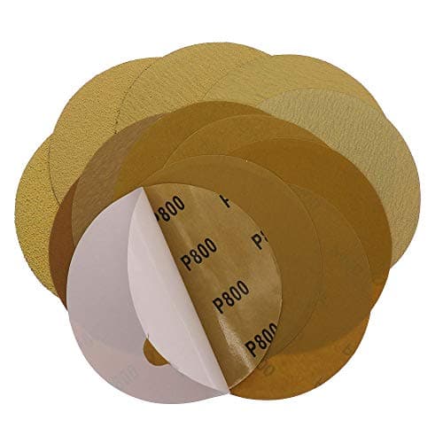 Image of 6 Inch 150MM Sandpaper PSA Self Adhesive Sticky Back Sanding Discs for DA Sanders Finishing for Auto and Woodworking,120 Grit,20 Pcs