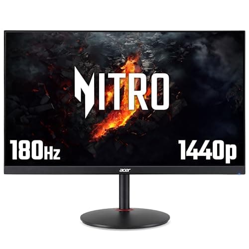 Image of acer Nitro XV271UM3 27 inch Quad HD (2560 x 1440) Gaming Monitor - 180Hz, 1ms, IPS Panel, FreeSync Premium, 95% DCI-P3, HDR Ready, Speakers, DisplayPort, HDMI