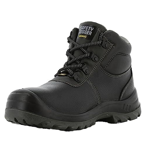 Image of Safety Jogger Safety Boot - Steel Toe Cap S3/S1P Work Shoe for Men or Women, Anti Slip Puncture Resistant Steel Sole, Shock Absorbing, Water and Oil Repellant, 7 UK