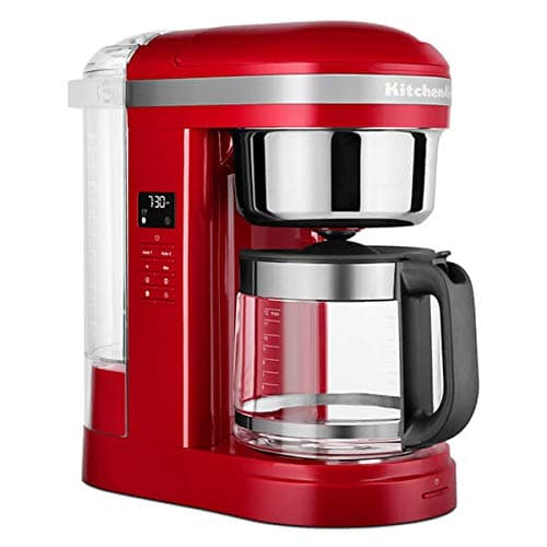 Image of KitchenAid 5KCM1209, 1.7L Drip Coffee Maker, Filter Coffee Machine with Programmable Warming Plate, Spiral Showerhead & Reusable Filter, 24-Hour Timer, Empire Red