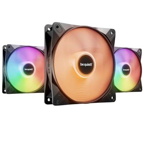 Image of be quiet! Light Wings LX 120mm PWM High-Speed Triple Pack, 3 Fans Included, Illuminated Hub, Multiple Colors+Modes, Optimized Fan Blades for Extraordinary Air Pressure, Daisy Chain Option