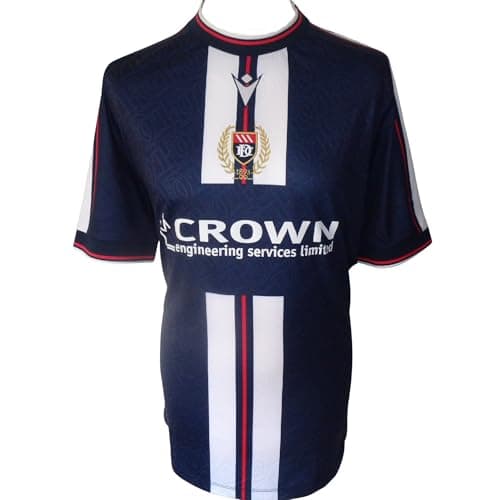 Image of Macron Dundee FC Mens Home Football Shirt Jersey 2025-2026 (UK, Alpha, XXL, Regular, Regular) Blue
