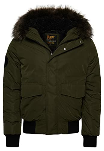 Image of Superdry Men's Everest Bomber Jacket Army Khaki L, army khaki, L