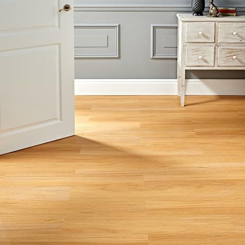 Image of AMBULABO Peel and Stick Flooring – 7pcs (1m²) Self Adhesive Floor Planks, Wood Effect Vinyl Self Adhesive Flooring (Classic Oak)