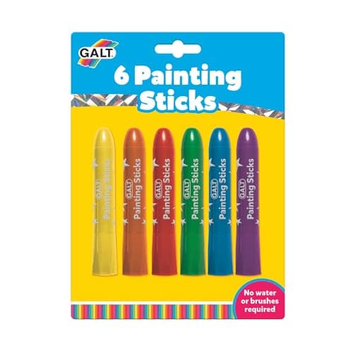 Image of Galt Toys, 6 Painting Sticks, Kids Painting Sticks, Ages 3 Years Plus