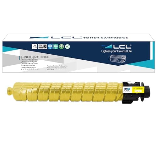 Image of LCL Compatible Toner Cartridge 841818 Aficio MP C3003 C3003SP MP C3503 C3503SP MP C3004 C3004SP MP C3504 C3504SP (1PK Yellow) Replacement for Ricoh Aficio MP C3003SP MP C3503SP MP C3004SP MP C3504SP