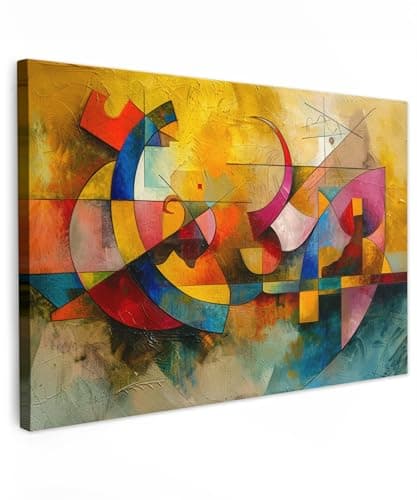 Image of MuchoWow© Canvas Wall Art 47"x31" / 120x80 cm Decor Hanging Pictures for Living Room Canvus Artwork Deco Walls Art - Abstract - Modern