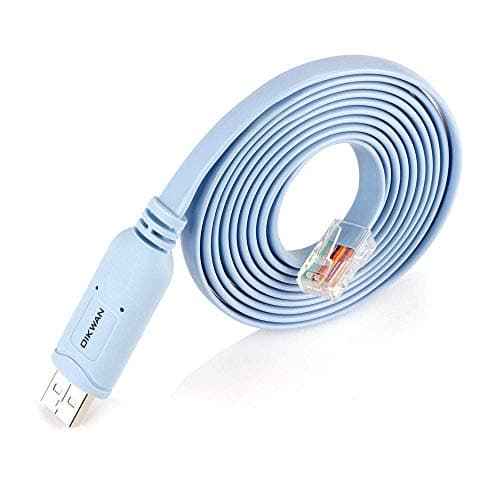Image of OIKWAN USB Console Cable,USB to RJ45 Console Cable for Cisco Routers/AP Router/Switch Windows, Mac, Linux(1.8m,Blue)