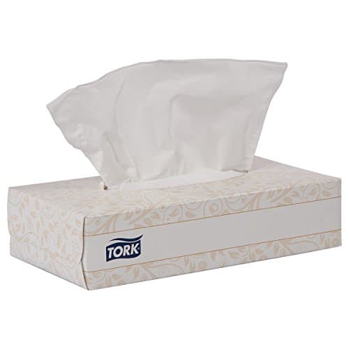 Image of Tork, Facial Tissues, 2 Layers, White, 20 x 20.8 cm, Pack of 100