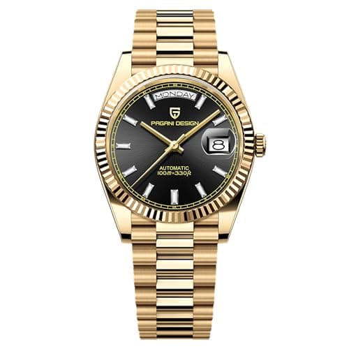 Image of RollsTimi PD1783 DD40 Men's Watch Luxury Automatic Men's AR Sapphire Glass NH36A Movement 10Bar Water Resistant Stainless Steel Business Watch Day Date Automatic.