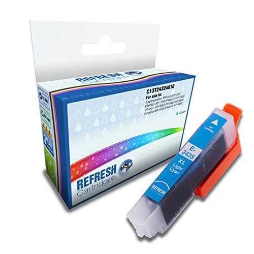 Image of Refresh Cartridges Remanufactured Ink Cartridge Replacement for Epson 24XL / T2432 Cyan High Capacity Ink Cartridge (C13T24324012)