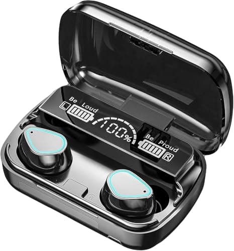 Image of Wireless Earbuds, Wireless Headphones, HiFi Stereo Deep Bass, Bluetooth 5.3 Touch Control Noise Reduction Headphones , Mini Ear Buds Mic In-Ear Headset IP7 Waterproof LED Display for Sport Gym
