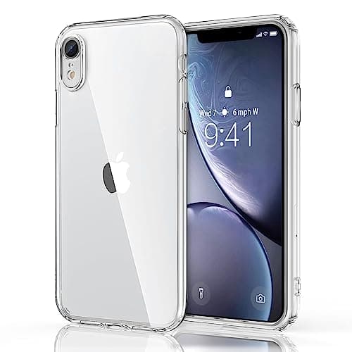 Image of Vancle Case for iPhone XR Phone Case, Camera Protection Ultra Slim Shockproof Bumper Liquid Silicone Case with Microfiber Lining (Clear)