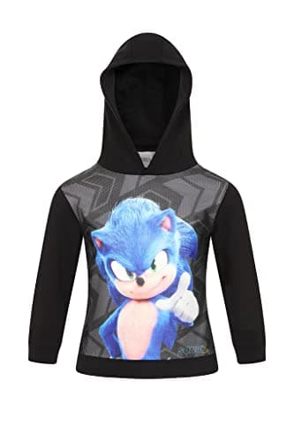 Image of Sonic The Hedgehog 2 Boys Hoodie (8-9 Years) Black