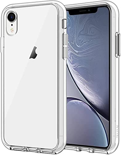 Image of JETech Case for iPhone XR 6.1-Inch, Non-Yellowing Shockproof Phone Bumper Cover, Anti-Scratch Clear Back (Clear)