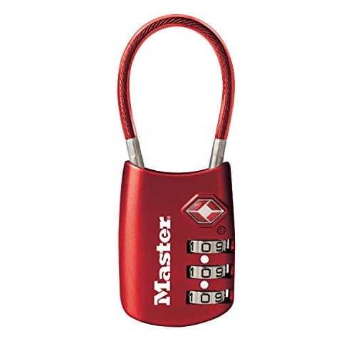 Image of Master Lock 4688DRED TSA Accepted Cable Luggage Lock, Red by Master Lock