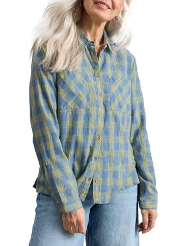 Image of White Stuff Sophie Women's Shirt, Blue Mlt, 14